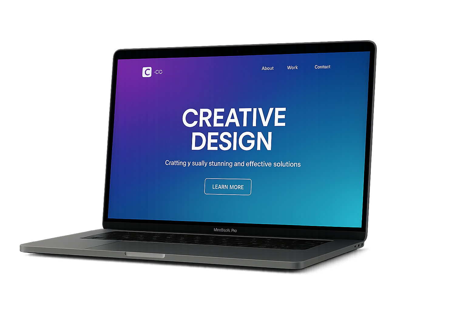 Individuell entwickeltes Webdesign auf einem MacBook Pro – Darstellung einer EISEN-IT Demo-Website - Modern